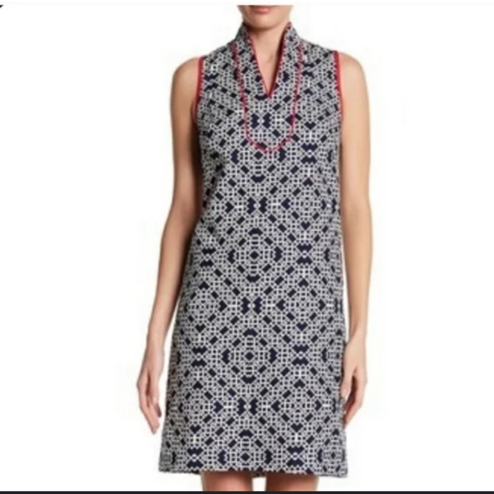 JH SIZE 8 Geometric Sleeveless Dress